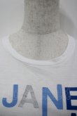 画像3: Jane Marple / Signature Printed T-shirt S 白×ブルー I-26-04-06-005-JM-TO-TE-ZI (3)