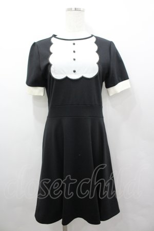 画像: MILK / Annieワンピ  黒Ｘアイボリー I-26-04-06-043-ML-OP-SA-ZI