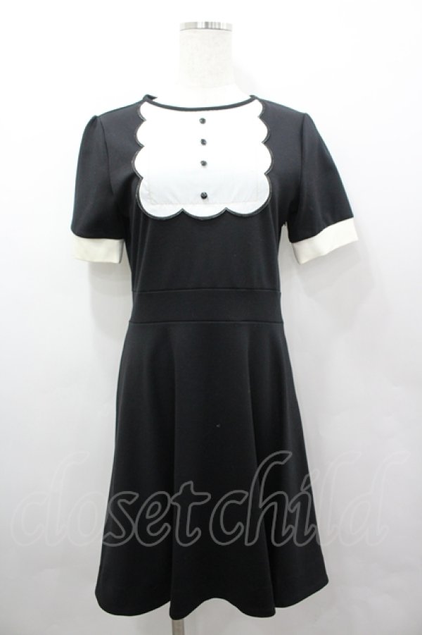 画像1: MILK / Annieワンピ  黒Ｘアイボリー I-26-04-06-043-ML-OP-SA-ZI (1)