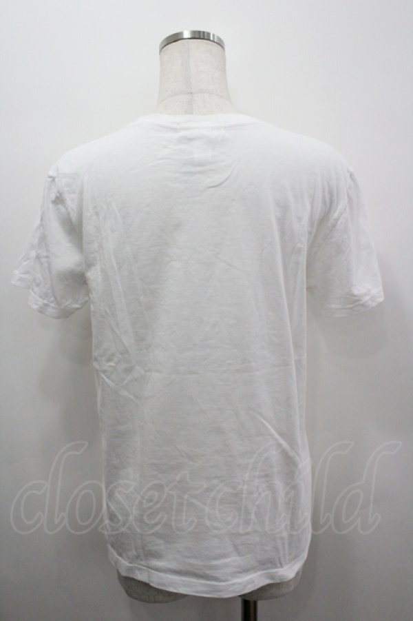画像4: Jane Marple / Signature Printed T-shirt S 白×ブルー I-26-04-06-005-JM-TO-TE-ZI (4)