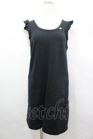 画像: MILK / フリルカットジャンパースカート  黒 I-26-04-06-047-ML-OP-SA-ZI