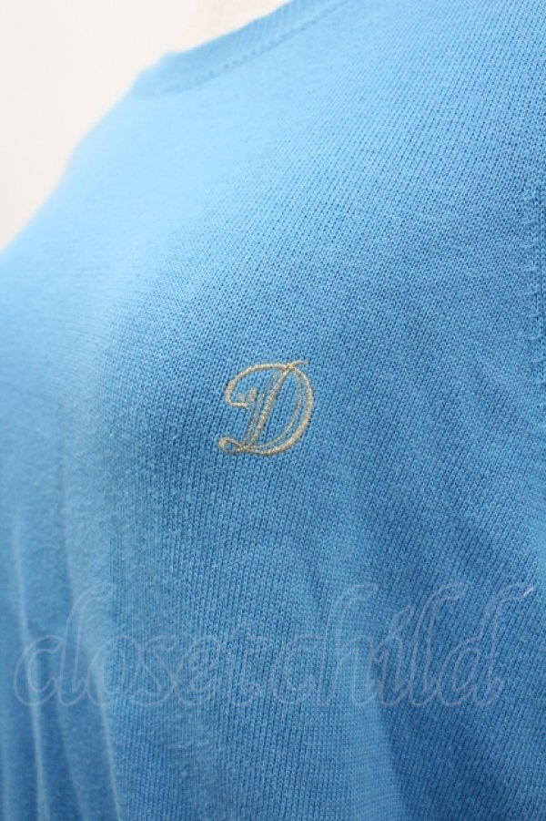 画像2: Jane Marple Dans Le Salon / D刺繍ニットプルオーバー M ブルー I-26-04-06-006-JM-TO-TE-ZI (2)