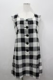 画像1: MILK / ROB ROYジャンパースカート  黒Ｘ白チェック I-26-04-06-052-ML-OP-SA-ZI (1)