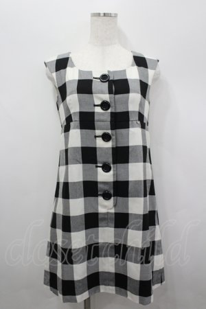 画像: MILK / ROB ROYジャンパースカート  黒Ｘ白チェック I-26-04-06-052-ML-OP-SA-ZI