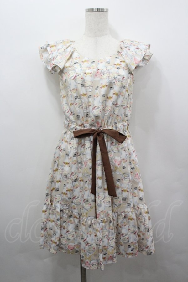 画像1: MILK / セレブレイトドレス  ベージュ I-26-04-06-053-ML-OP-SA-ZI (1)