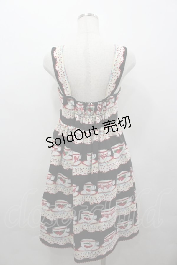 画像3: Emily Temple cute / Tea cupノースリーブワンピース  黒 I-26-04-06-056-ET-OP-SA-ZI (3)