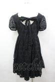 画像3: Jane Marple / フラワーレース半袖ワンピース  黒 I-26-04-06-058-JM-OP-SA-ZI (3)