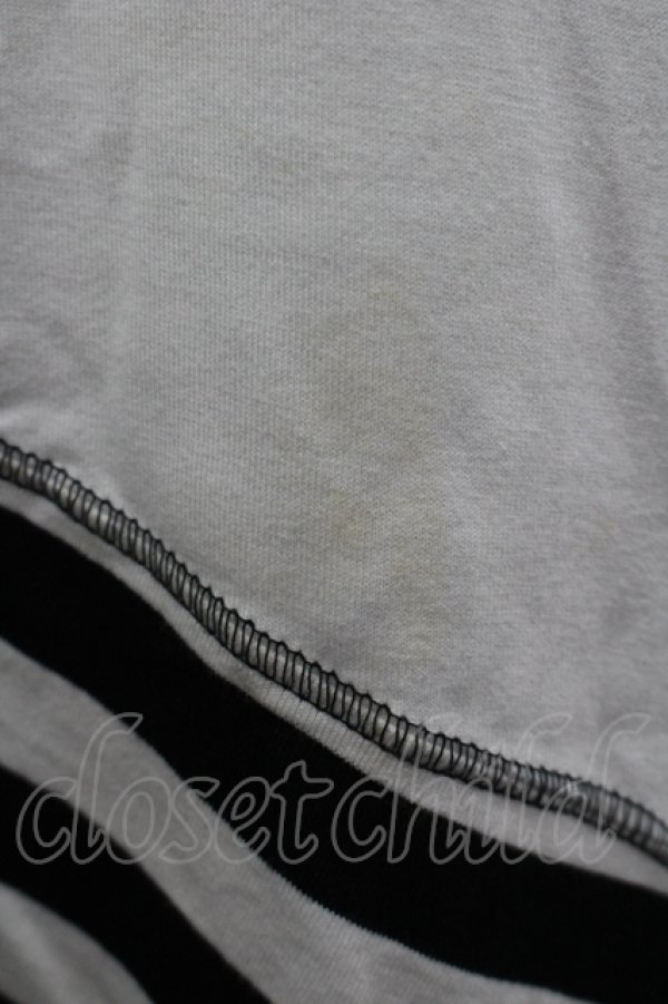 画像2: ALGONQUINS / スカルptボーダー切替キャミソールワンピース  ホワイト I-26-04-06-066-AL-SK-SA-ZI (2)