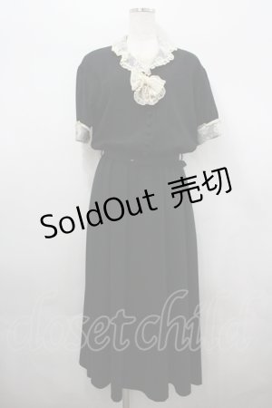 画像: INGEBORG / レース切替ワンピース  黒 I-26-04-06-067-LO-OP-TE-ZI