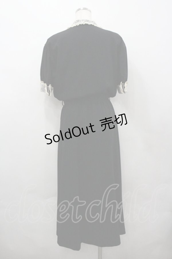 画像4: INGEBORG / レース切替ワンピース  黒 I-26-04-06-067-LO-OP-TE-ZI (4)