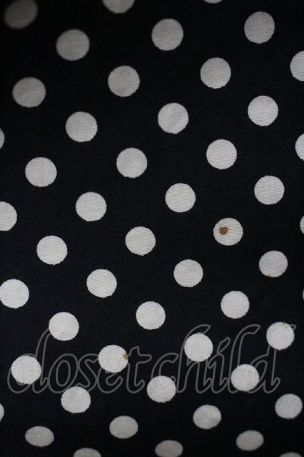 画像3: INGEBORG / ドットリボン長袖ワンピース  黒×白 I-26-04-06-073-LO-OP-TE-ZI (3)