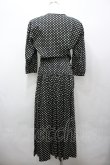 画像4: INGEBORG / ドットリボン長袖ワンピース  黒×白 I-26-04-06-073-LO-OP-TE-ZI (4)