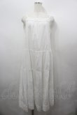 画像1: PINK HOUSE / 裾ピコフリルロングキャミワンピース  白 I-26-04-06-075-LO-OP-SA-ZI (1)
