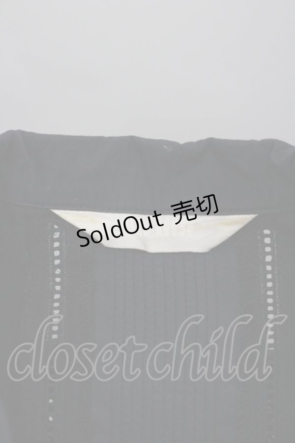 画像3: PINK HOUSE / カットワーク開襟長袖ワンピース  黒 I-26-04-06-077-LO-OP-TE-ZI (3)