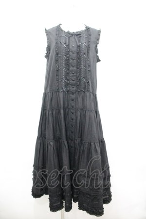 画像: PINK HOUSE / ローンノースリーブワンピース  黒 I-26-04-06-081-LO-OP-SA-ZI