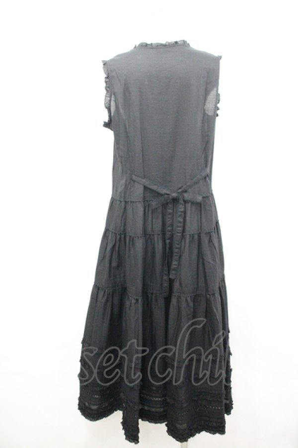 画像3: PINK HOUSE / ローンノースリーブワンピース  黒 I-26-04-06-081-LO-OP-SA-ZI (3)