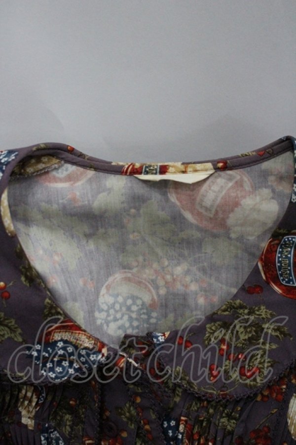 画像4: PINK HOUSE / いちごジャム総柄ワンピース  パープル I-26-04-06-082-LO-OP-SA-ZI (4)