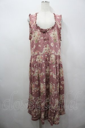 画像: PINK HOUSE / まんまるコスモスプリントノースリーブワンピース  ピンク I-26-04-06-083-LO-OP-SA-ZI