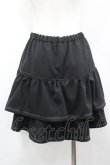 画像3: MILK / 2段フリルラインスカパン  黒 I-26-04-06-088-ML-PA-SA-ZI (3)