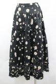 画像3: PINK HOUSE / ひなぎくプリントスカート  黒 I-26-04-06-090-LO-SK-SA-ZI (3)