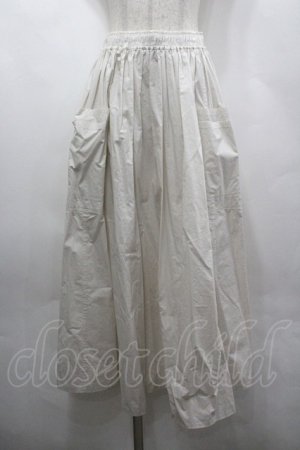 画像: Jane Marple Dans Le Salon / Cold mercerized cloth quatre pockets skirt M アイボリー I-26-04-06-093-JM-SK-TE-ZI