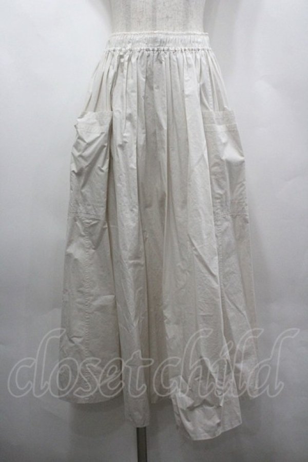 画像1: Jane Marple Dans Le Salon / Cold mercerized cloth quatre pockets skirt M アイボリー I-26-04-06-093-JM-SK-TE-ZI (1)