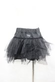 画像2: SUPER LOVERS / ミニパニエスカート  ブラック I-26-04-06-098-PU-SK-SA-ZI (2)