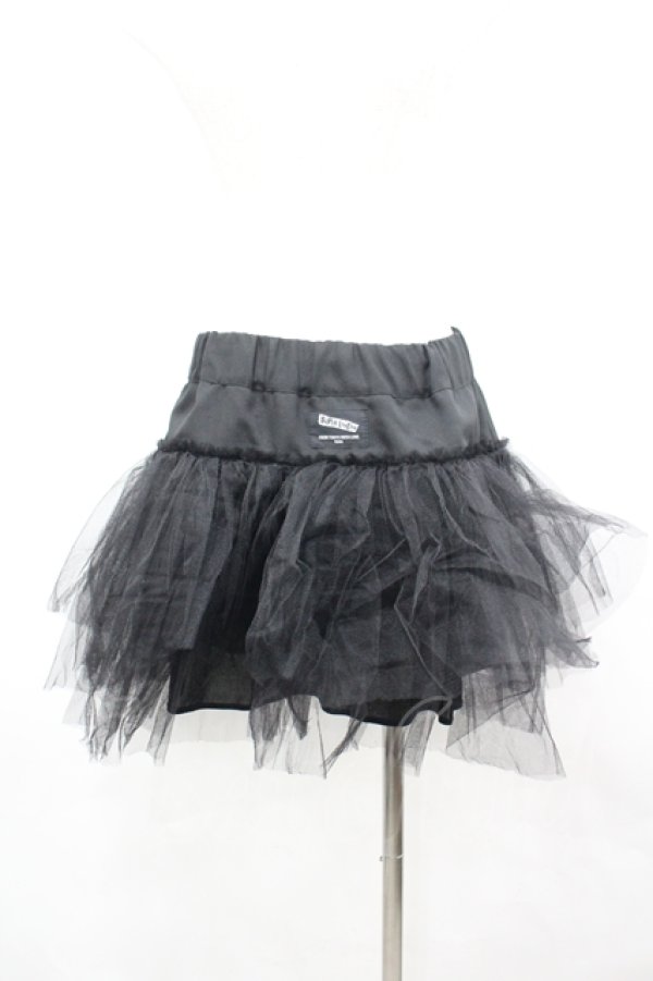 画像2: SUPER LOVERS / ミニパニエスカート  ブラック I-26-04-06-098-PU-SK-SA-ZI (2)