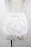 画像1: Puppet Bombs（海外ロリータブランド） / レースエプロン  白 I-26-04-06-102-LO-ZA-SA-ZI (1)