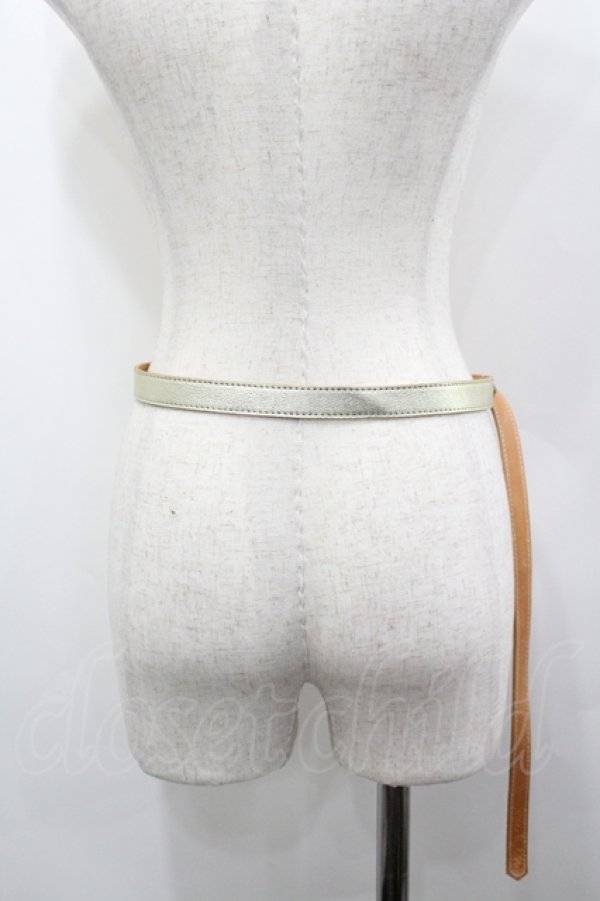 画像3: Jane Marple Dans Le Salon / Shiny leather belt  ゴールド I-26-04-06-105-JM-ZA-TE-ZI (3)