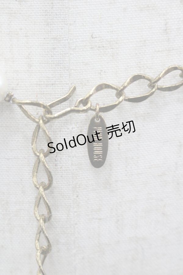 画像3: PINK HOUSE / パール&ハートチェーンベルト  ゴールドＸ白 I-26-04-06-109-LO-AC-SA-ZI (3)