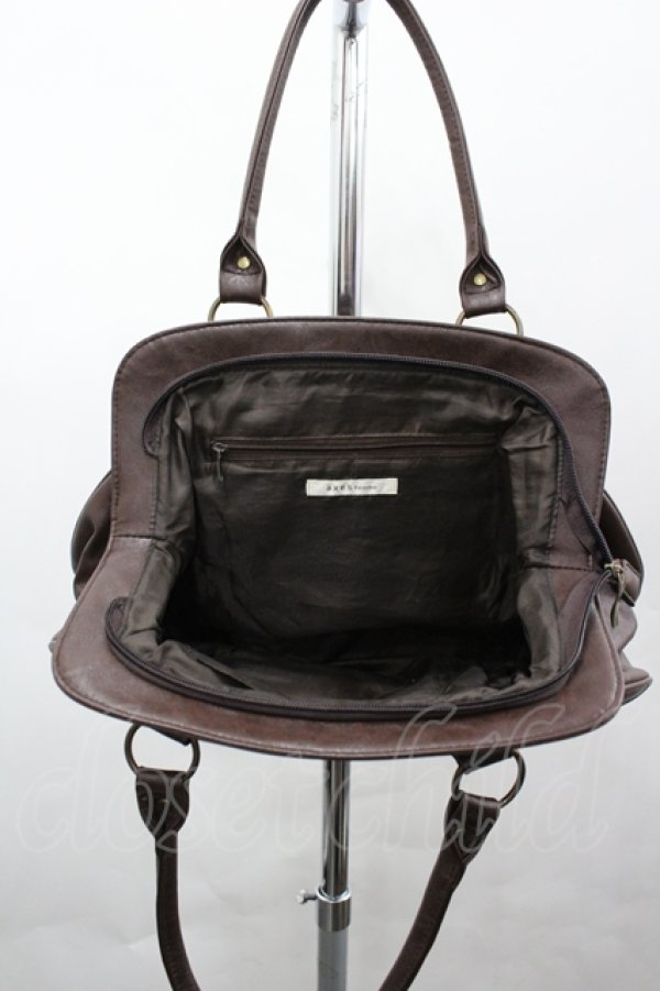 画像2: axes femme / レザーバッグ  ブラウン I-26-04-06-110-AX-BG-TE-ZI (2)
