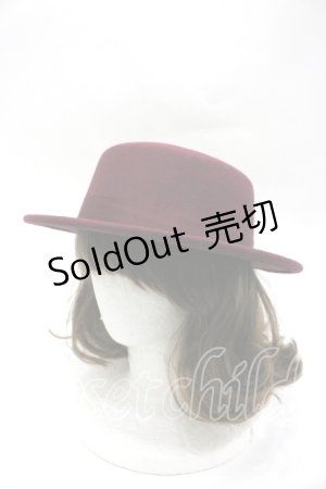 画像: m petit by misako / サンリオキャラクターズコラボ ハローキティ カンカン帽  ワイン I-26-04-06-114-LO-AC-TE-ZI