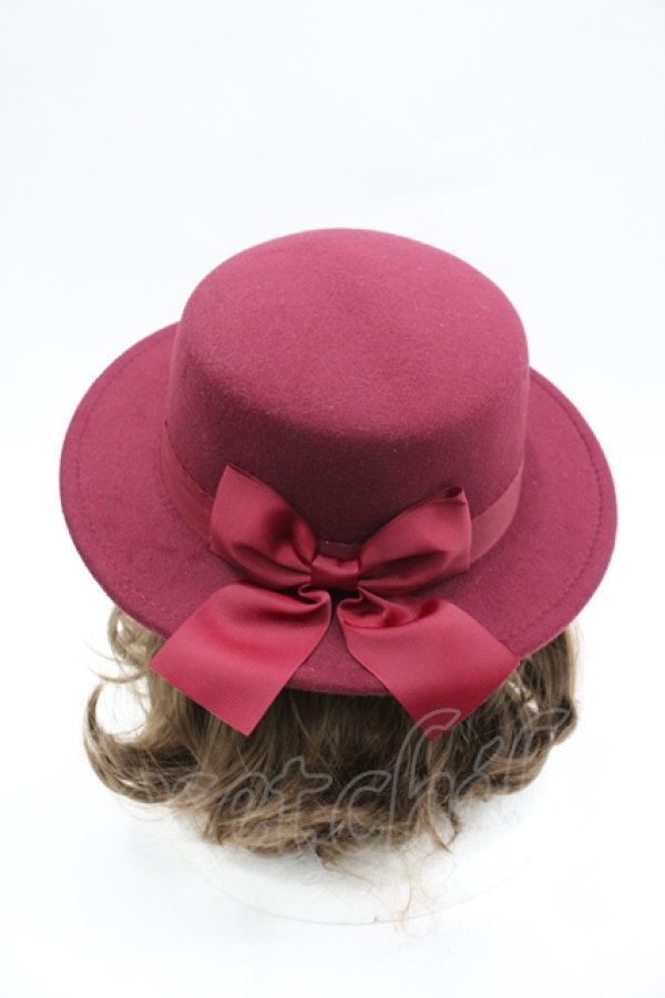 画像3: m petit by misako / サンリオキャラクターズコラボ ハローキティ カンカン帽  ワイン I-26-04-06-114-LO-AC-TE-ZI (3)