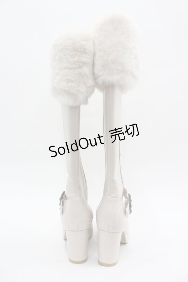 画像3: Kurumi Collaboration / ノエル・ド・メモワール レースアップブーツ LL アイボリー I-26-04-06-122-GO-SH-SA-ZI (3)