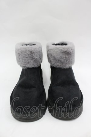 画像: axes femme / バックリボンファームートン L 黒 I-26-04-06-124-AX-SH-SA-ZI