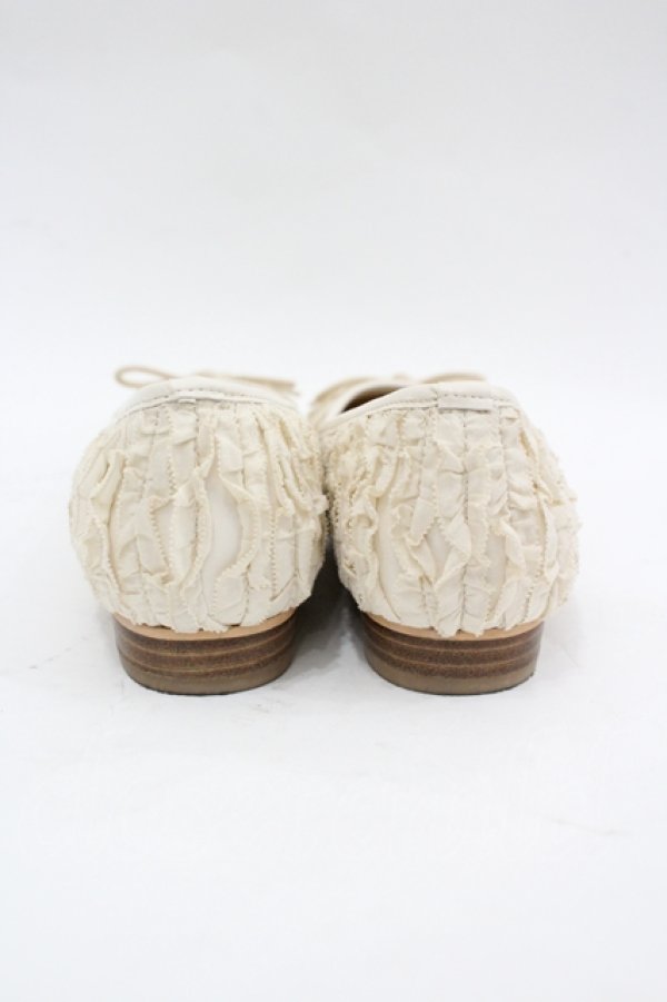 画像3: PINK HOUSE / ベルト付きフリルバレエシューズ 2(S) アイボリー I-26-04-06-125-LO-SH-SA-ZI (3)