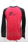 画像3: h.NAOTO / ラグランZIPカスタムTシャツ  ブラック×レッド I-26-04-06-013-0-TS-SA-ZI (3)