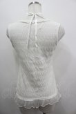 画像4: FRILL / 裾ナナメフリルタンクトップ  ホワイト I-26-04-06-014-HN-TO-SA-ZI (4)