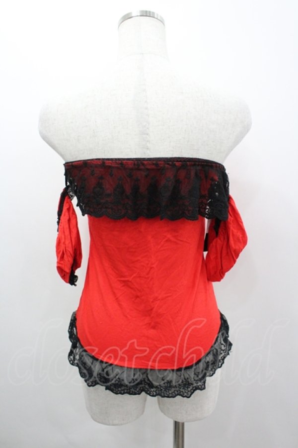 画像3: GLAVIL / 袖付きベアトップ  レッド I-26-04-06-016-PU-TO-SA-ZI (3)