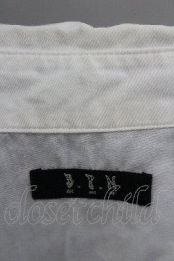 画像2: BPN / 半袖オフィサーシャツ M ホワイト I-26-04-06-018-GO-BL-SA-ZI (2)