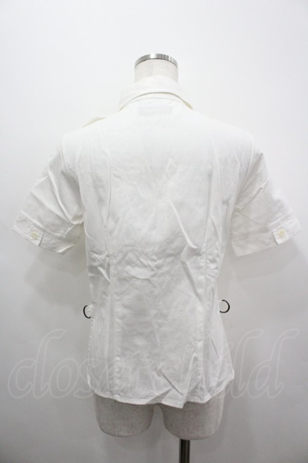 画像5: BPN / 半袖オフィサーシャツ M ホワイト I-26-04-06-018-GO-BL-SA-ZI (5)