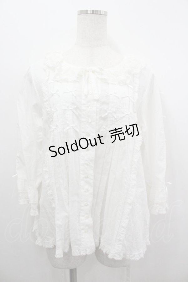 画像1: PINK HOUSE / ローンブラウス  白 I-26-04-06-022-LO-BL-SA-ZI (1)