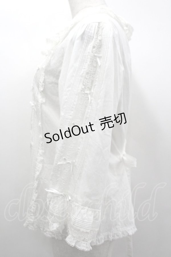 画像3: PINK HOUSE / ローンブラウス  白 I-26-04-06-022-LO-BL-SA-ZI (3)