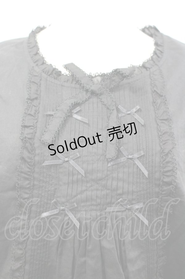 画像3: PINK HOUSE / ローンノースリーブブラウス  黒 I-26-04-06-027-LO-BL-SA-ZI (3)