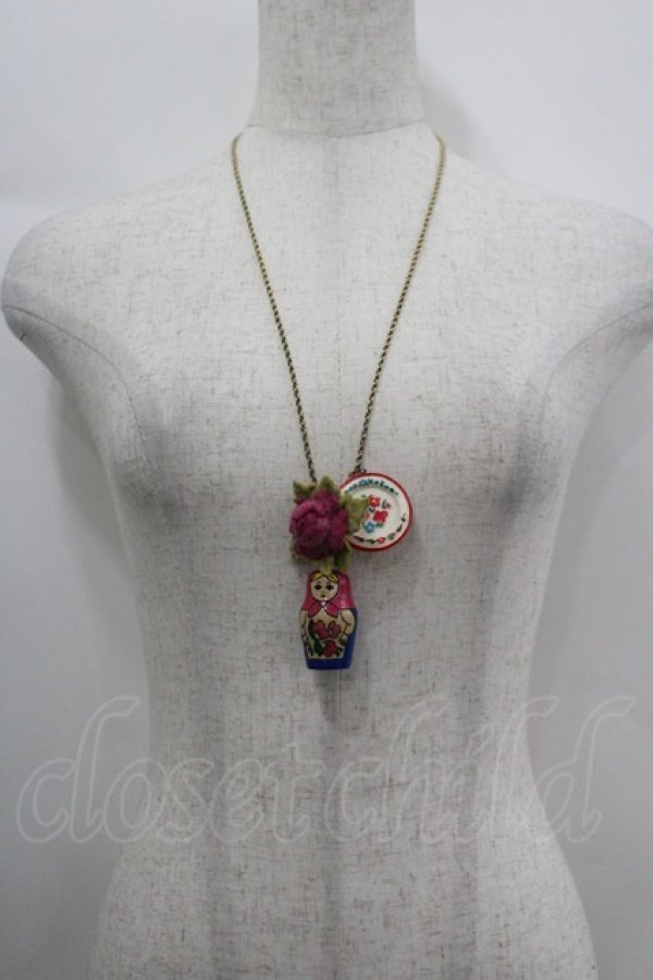 画像1: Jane Marple / マトリョーシカネックレス   I-26-04-08-005-JM-AC-SA-ZI (1)