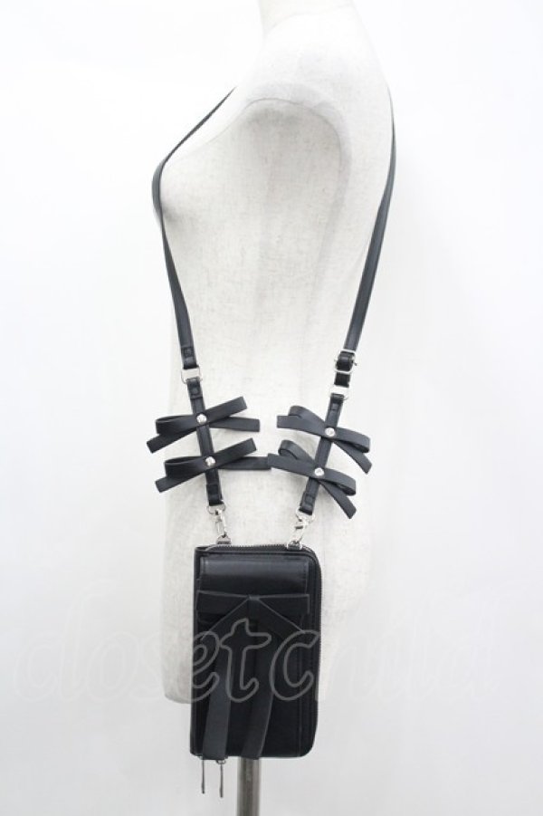 画像1: Fickle Bebe / ＦＢリボンマルチショルダー  黒 I-26-04-08-029-0-BG-TE-ZI (1)