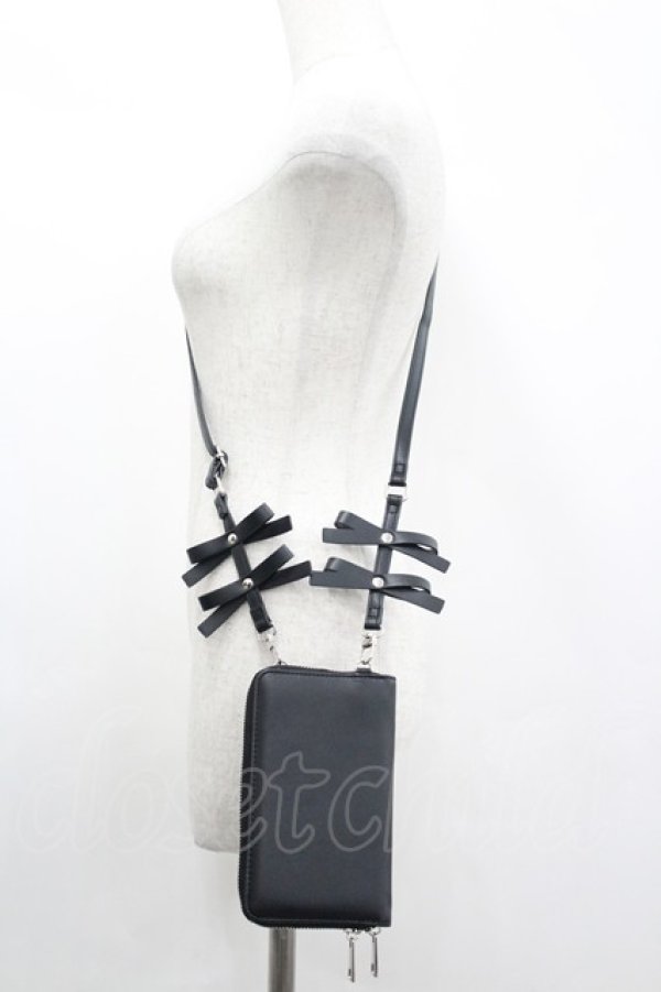 画像2: Fickle Bebe / ＦＢリボンマルチショルダー  黒 I-26-04-08-029-0-BG-TE-ZI (2)