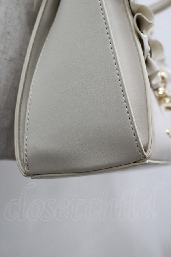 画像5: axes femme / スカラＸフリルフラップバッグ  アイボリー I-26-04-08-030-AX-BG-TE-ZI (5)