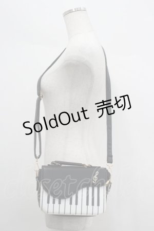 画像: LOLITAその他(お買取対象外) / ピアノ型ショルダーバッグ  黒Ｘ白 I-26-04-08-032-LO-BG-SA-ZI
